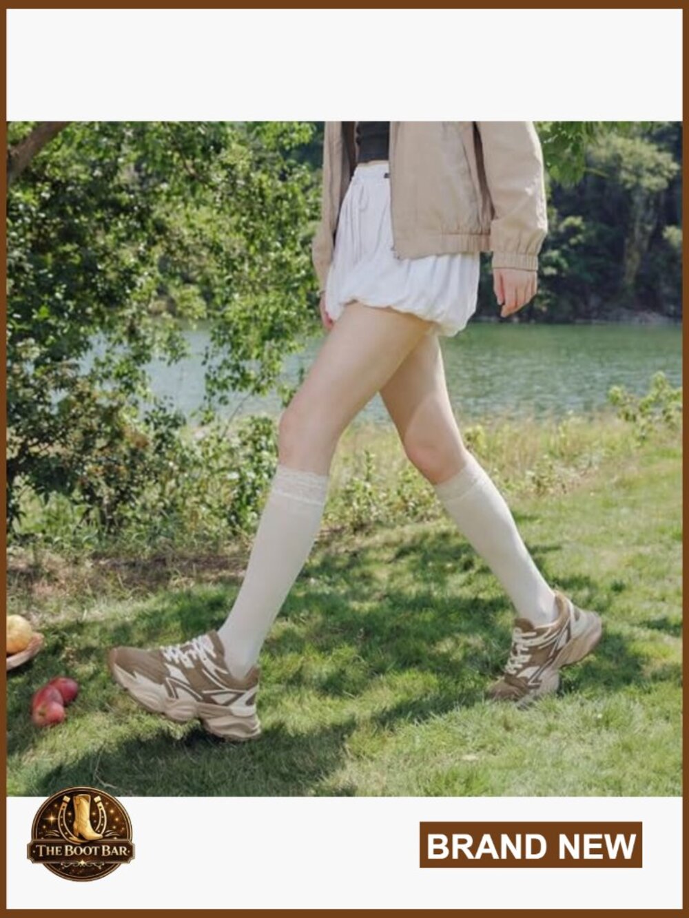 Chunky Platform Sneakers, Suede Mesh Walking Shoes, Non-Slip Lace Up - Picture 3 of 7